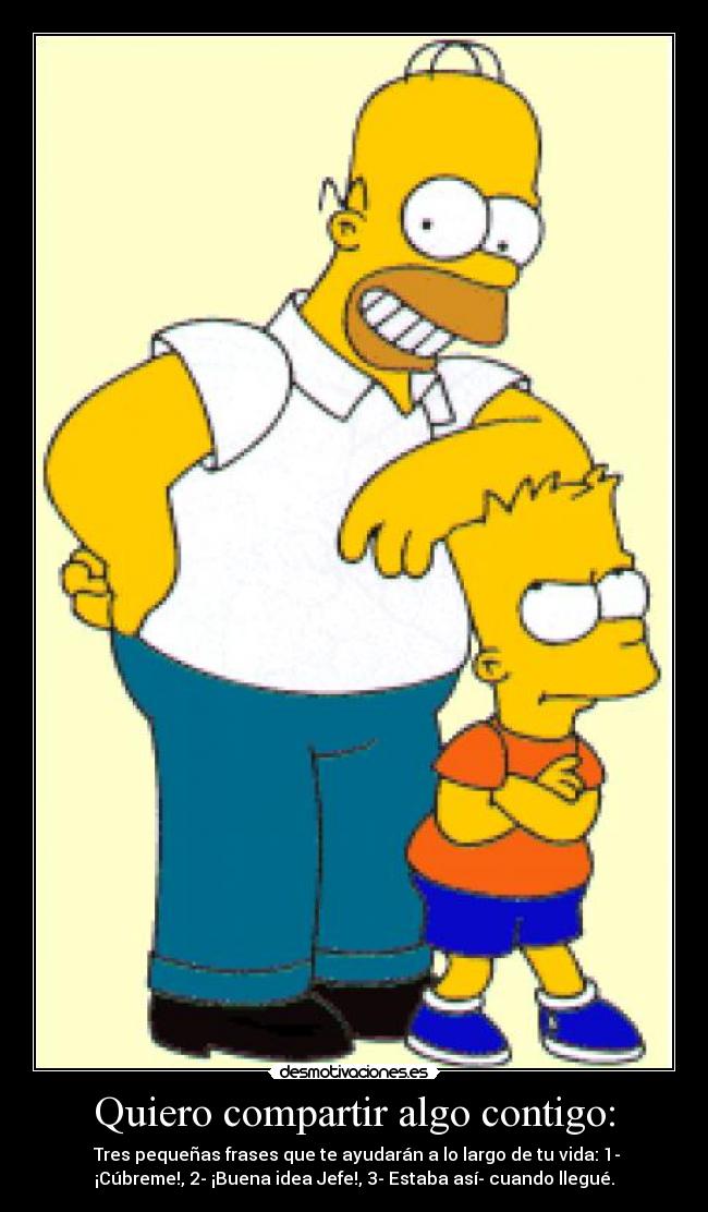 Quiero compartir algo contigo: -