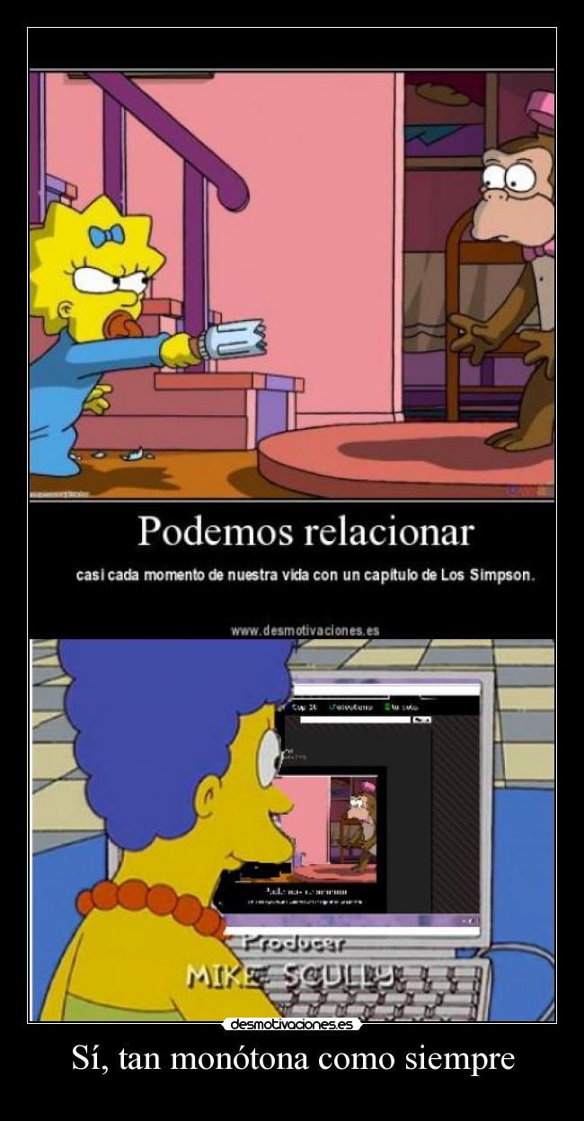 carteles monotona vida simpson desmotivaciones desmotivaciones