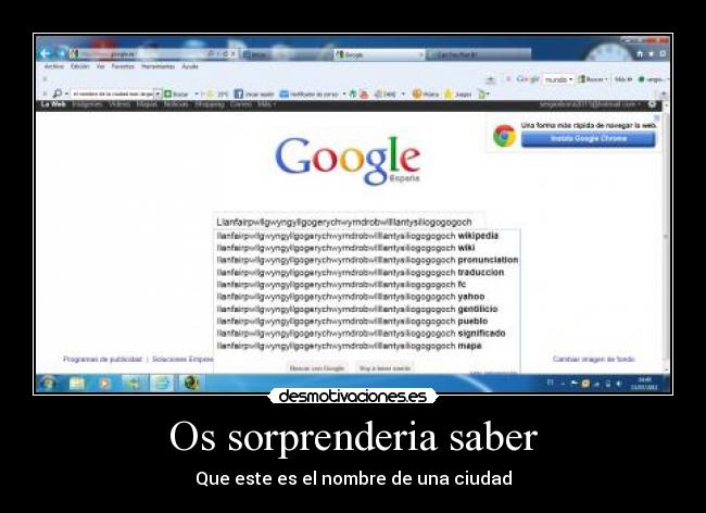 Os sorprenderia saber -