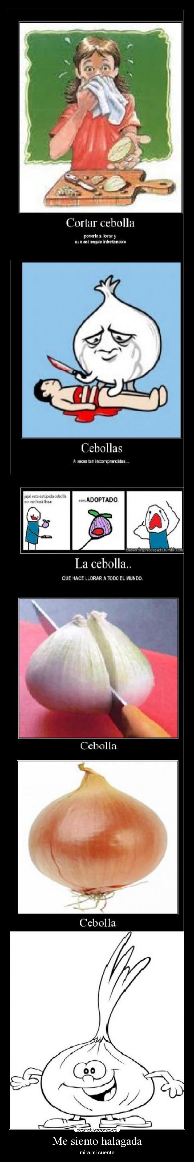 Me siento halagada - mira mi cuenta