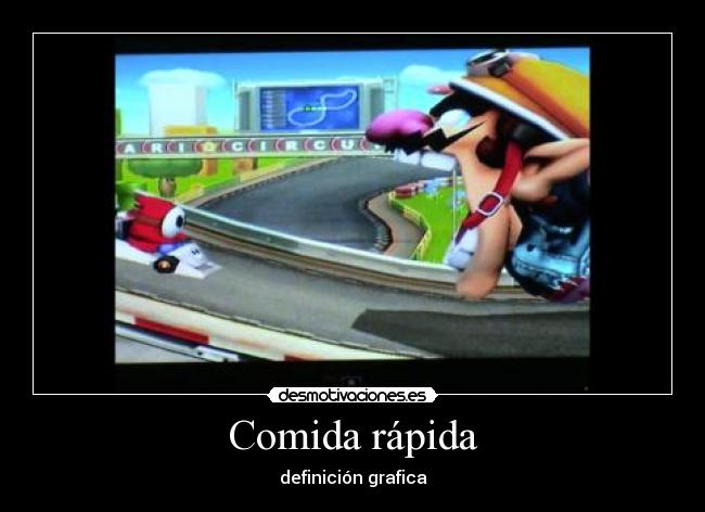 Comida rápida - definición grafica
