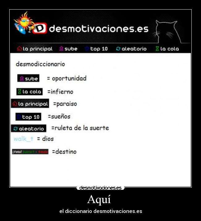 Aquí -