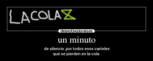 un minuto -