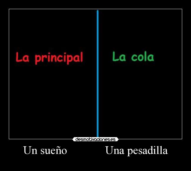 Un sueño             Una pesadilla - 