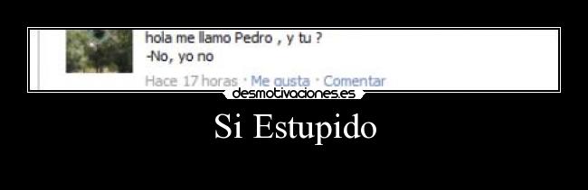 Si Estupido -