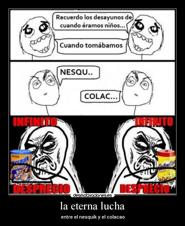 la eterna lucha - entre el nesquik y el colacao