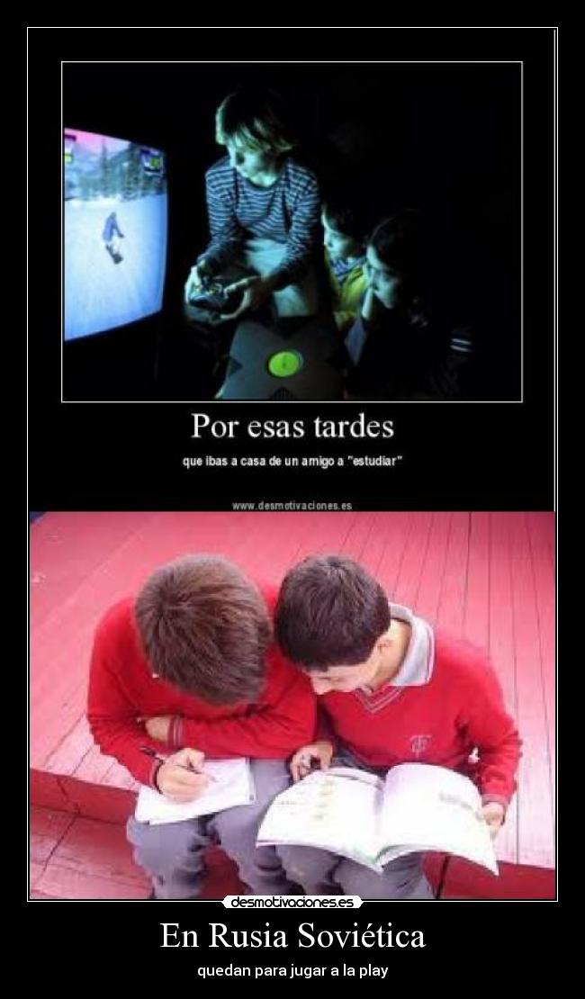 En Rusia Soviética - quedan para jugar a la play
