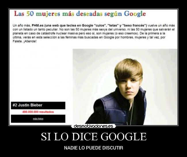 SI LO DICE GOOGLE - 
