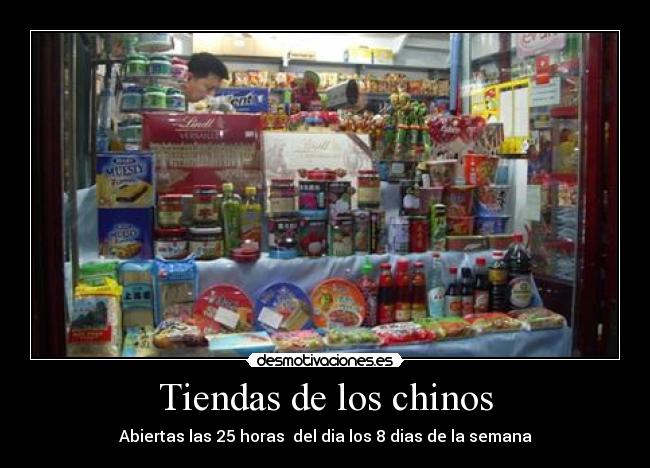 Tiendas de los chinos -