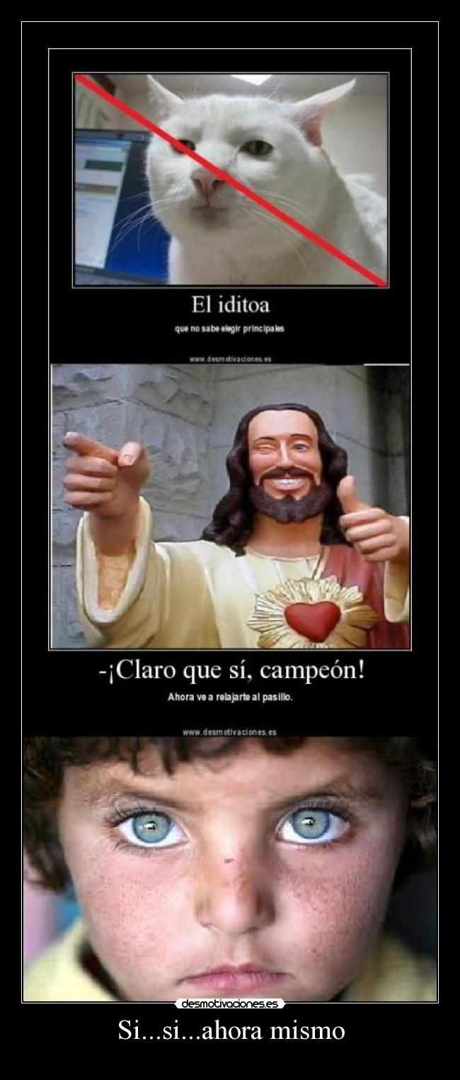 Si...si...ahora mismo -