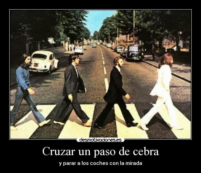 Cruzar un paso de cebra -