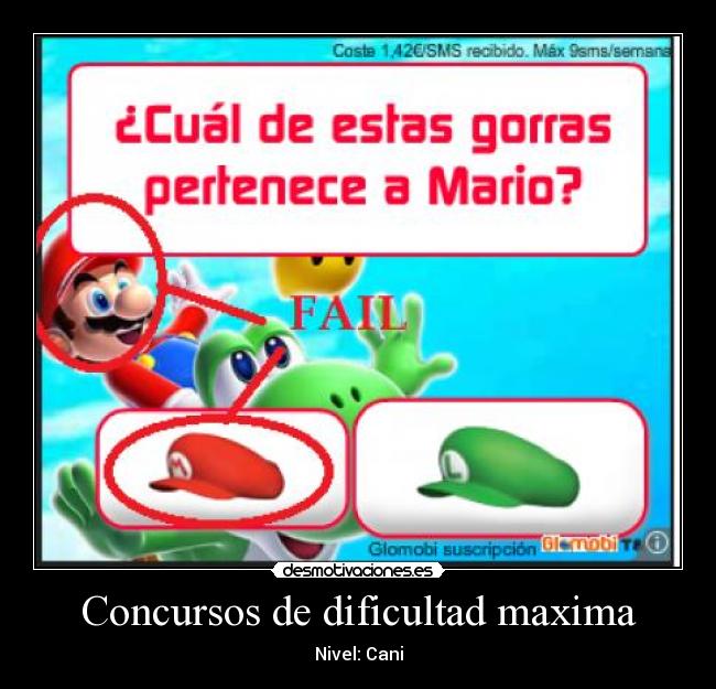 Concursos de dificultad maxima - 