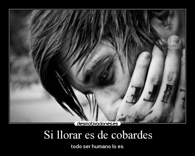 Si llorar es de cobardes -