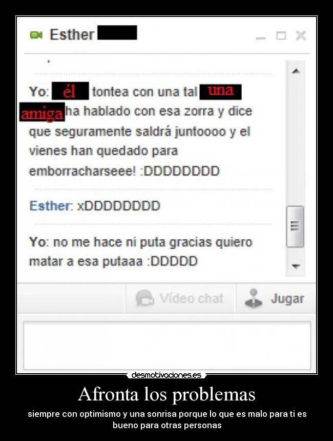 Afronta los problemas -