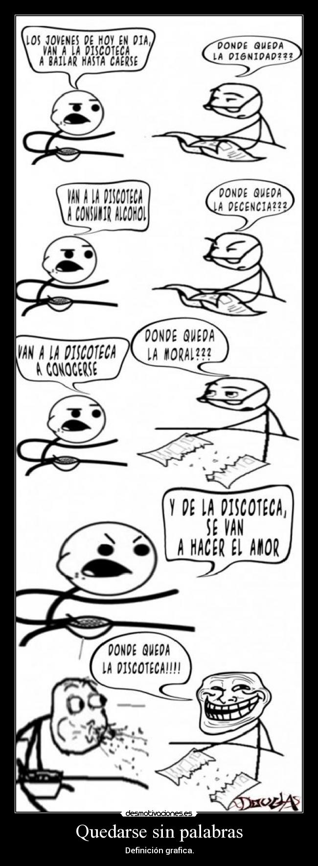 Quedarse sin palabras -