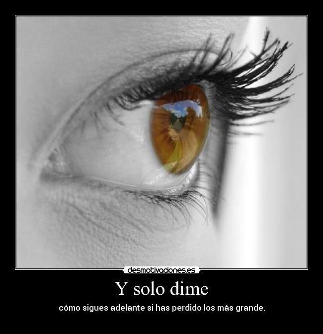 Y solo dime - 