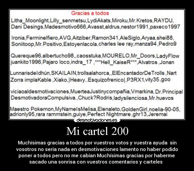 Mi cartel 200 - 