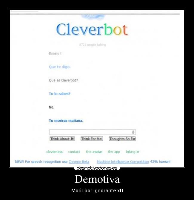 Demotiva - Morir por ignorante xD