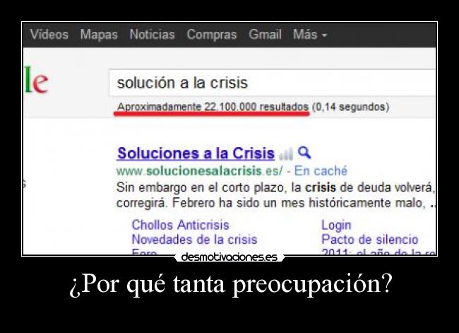 ¿Por qué tanta preocupación? - 