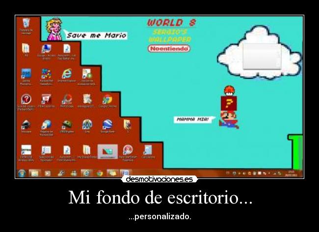 Mi fondo de escritorio... -