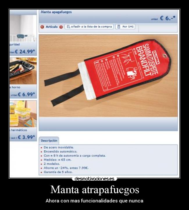 carteles manta antiincendios desmotivaciones