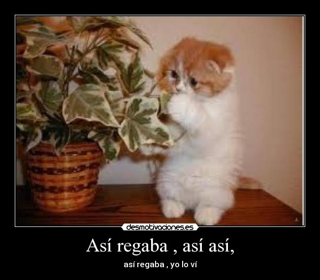 Así regaba , así así, - 