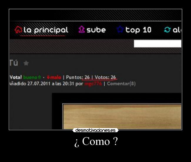 ¿ Como ? - 