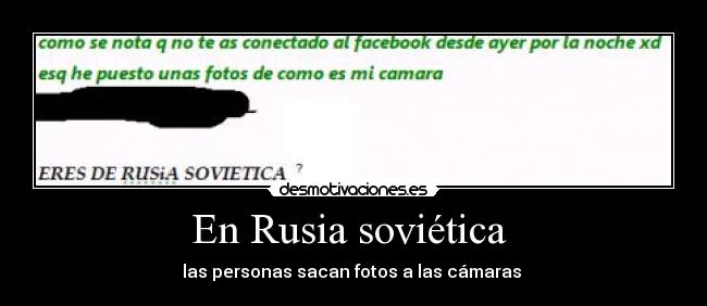 En Rusia soviética  - las personas sacan fotos a las cámaras 