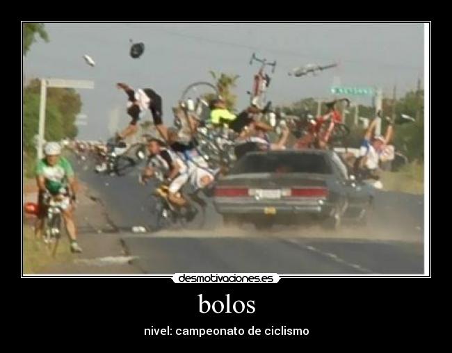 bolos - nivel: campeonato de ciclismo
