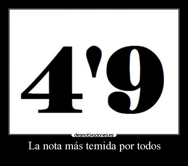 La nota más temida por todos -