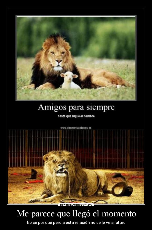 Me parece que llegó el momento - 