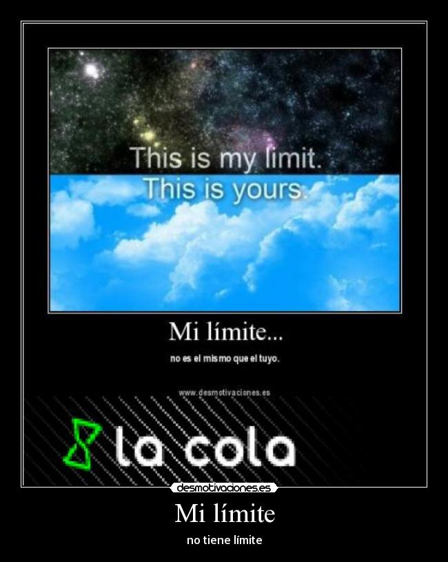 Mi límite - no tiene límite
