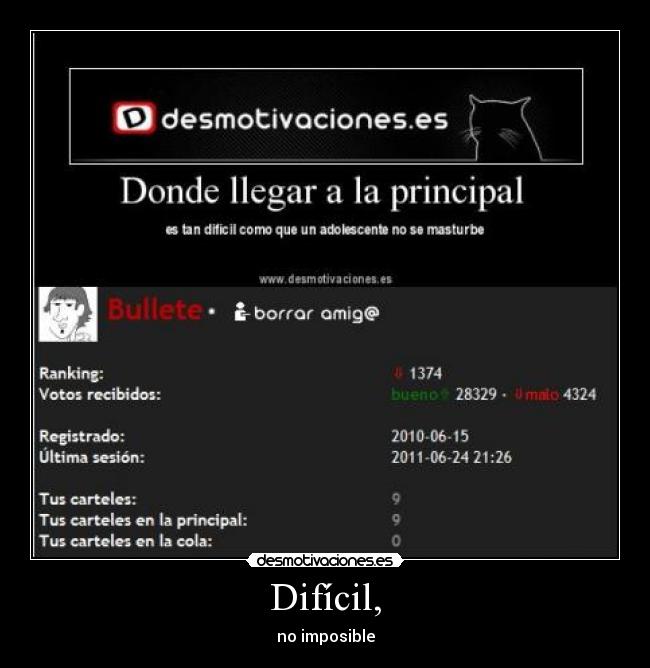 Difícil, - no imposible