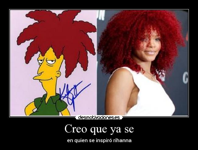 Creo que ya se - en quien se inspiró rihanna