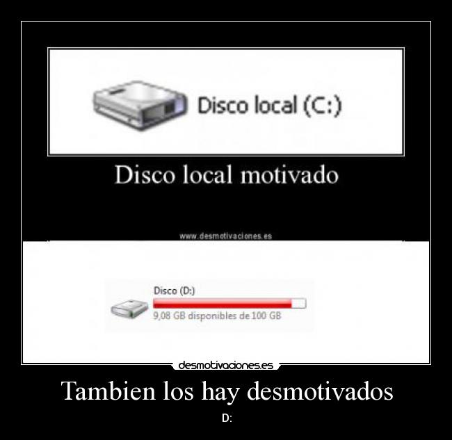 Tambien los hay desmotivados -