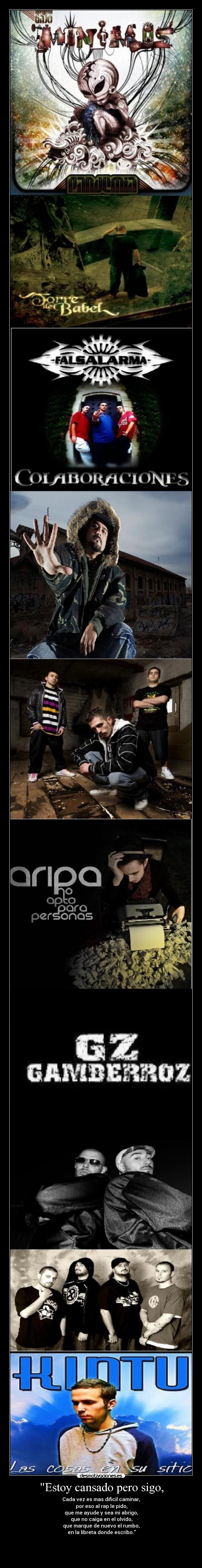 carteles rap rap rap desmotivaciones