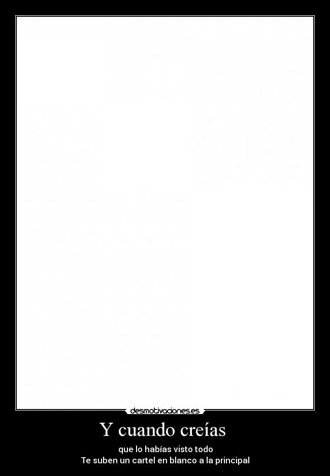 Y cuando creías  - 