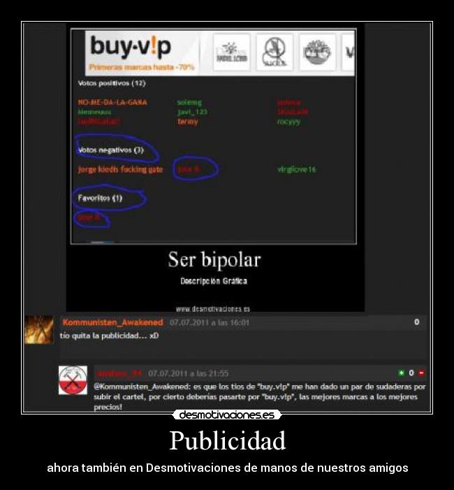 Publicidad - ahora también en Desmotivaciones de manos de nuestros amigos