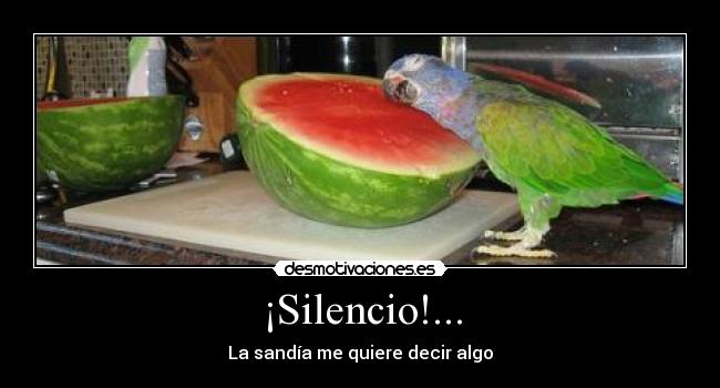 ¡Silencio!... -