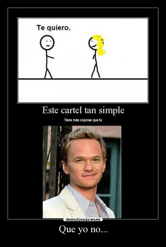 Que yo no... - 