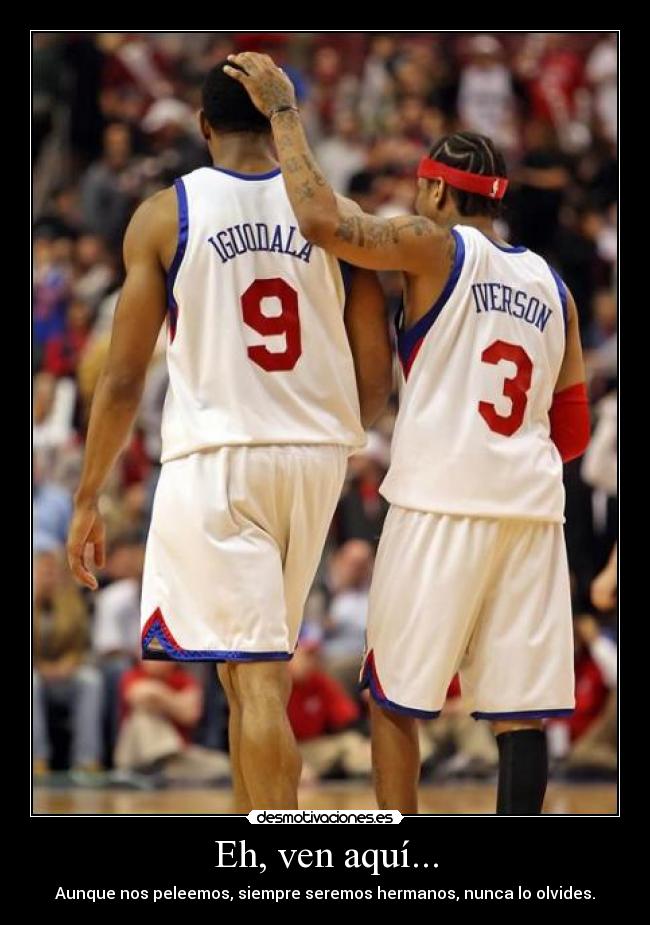 carteles hermanos pelea iverson nba sixers iguodala desmotivaciones