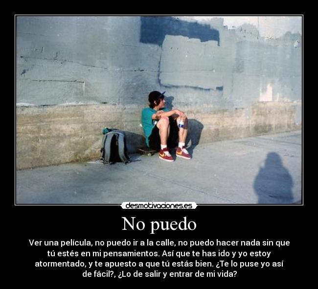 No puedo -