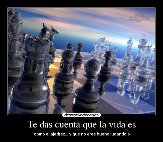 carteles vida vida es ajedrez desmotivaciones