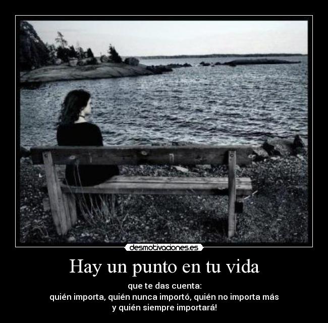 Hay un punto en tu vida -