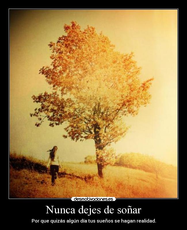 Nunca dejes de soñar -