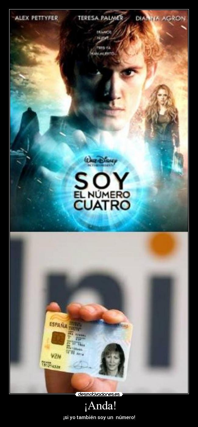 ¡Anda! - ¡si yo también soy un  número!