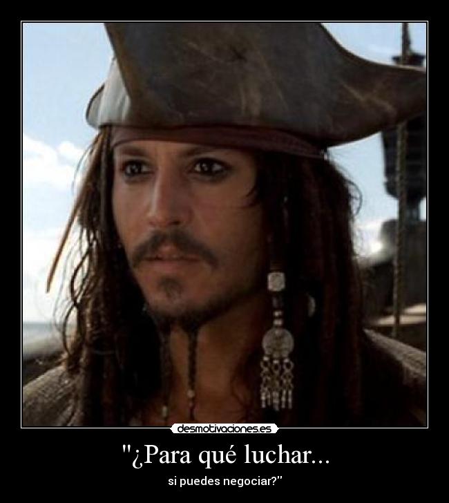 carteles deppfans sparrow negociar desmotivaciones