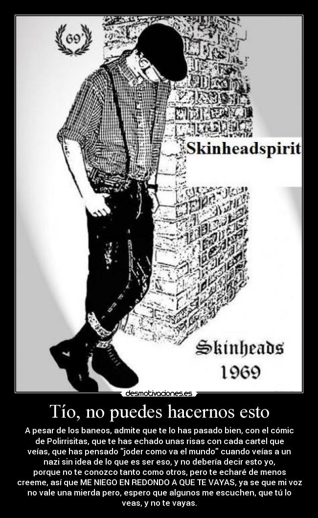 carteles skinheadspirit desmotivaciones