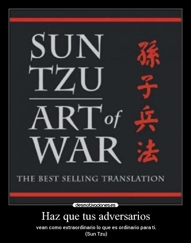 Haz que tus adversarios -