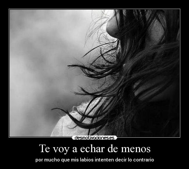 Te voy a echar de menos -